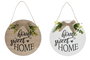 DKD Home Decor Decoración Colgante MDF PVC 30x30x0,8 Home 2 Surtido