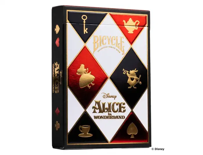 Bicycle Baraja de Cartas Alice in Wonderland Disney - Ideal para Poker, Magia y Coleccionismo