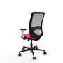 PIQUERAS Y CRESPO Silla de oficina Zulema con mecanismo Sincro/Traslack, Rosa y Gris