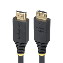 StarTech Cable HDMI de Alta Velocidad 1,8 m con Conectores de Agarre, Negro, 4K 60Hz