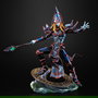 Megahouse Art Works Monsters Figura Dark Magician de Yu-Gi-Oh! Anime, 23 cm