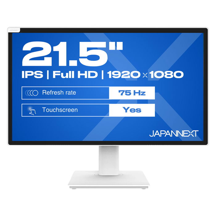 JAPANNEXT JN-IPS2152FHDR-T Monitor Táctil IPS de 21.5" Full HD (1920 x 1080), 75 Hz, AMD FreeSync, HDR10, 8 ms, 250 cd/m², Blanco JAPANNEXT JN-IPS2152FHDR-T Monitor Táctil IPS de 21.5" Full HD (1920 x 1080), 75 Hz, AMD FreeSync, HDR10, 8 ms, 250 cd/m², Blanco