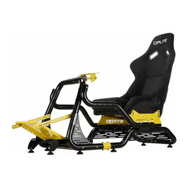 OPLITE Cockpit GTR S8 Elite Force - Volante de Carreras para PC y Consolas, Color Amarillo
