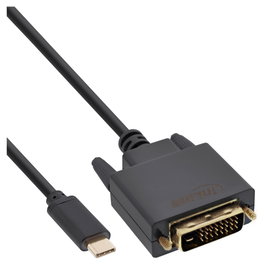 InLine Cable USB Tipo-C a DVI DP Alt Mode 4K2K 2m Negro