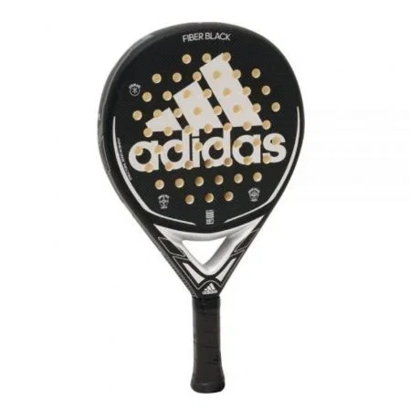 Pala de Pádel Adidas Fiber Glass/ Negra y Dorada