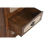 DKD Home Decor Cajonera de Madera y Poliéster con Acabado Borreguito Marrón y Beige