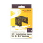 DeLOCK 18271 Marco de instalación para 4 unidades de 2.5″ a 3.5″ Negro