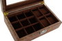 DKD Home Decor Joyero PU MDF 25X16,5X8,5 Marrón