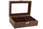 DKD Home Decor Joyero PU MDF 25X16,5X8,5 Marrón