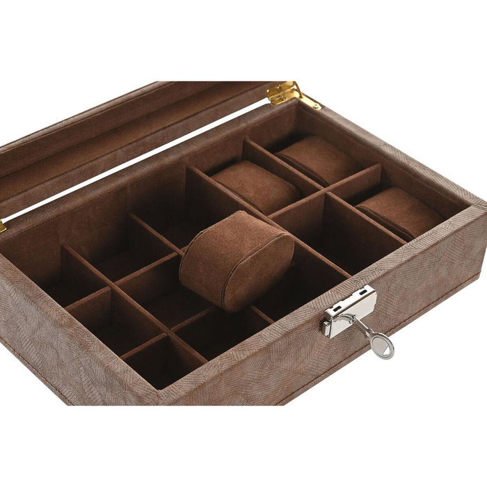 DKD Home Decor Joyero Tradicional Marron 25 x 16.5 x 8.5 cm