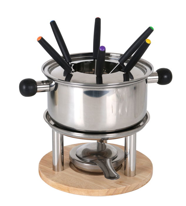 Santa Clara Fondue Acero Inox para 6 Comensales Set (2 Unidades)