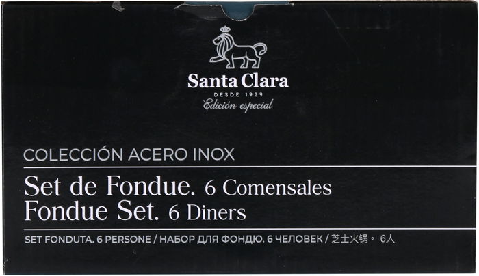 Santa Clara Fondue Acero Inox para 6 Comensales Set (2 Unidades)