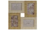 DKD Home Decor Marco Multifoto Scandi para 4 Fotos, Símil Madera Natural/Beige