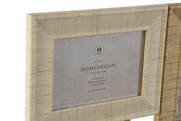 DKD Home Decor Marco Multifoto Scandi Natural Beige 2 x 36 x 36 cm