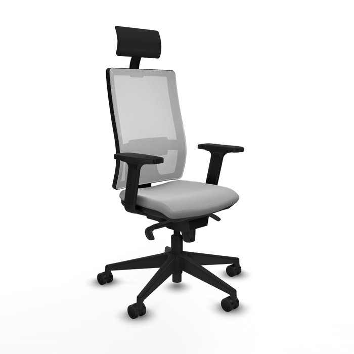 PIQUERAS Y CRESPO Silla de oficina Horna Gris claro y Blanco PIQUERAS Y CRESPO Silla de oficina Horna Gris claro y Blanco