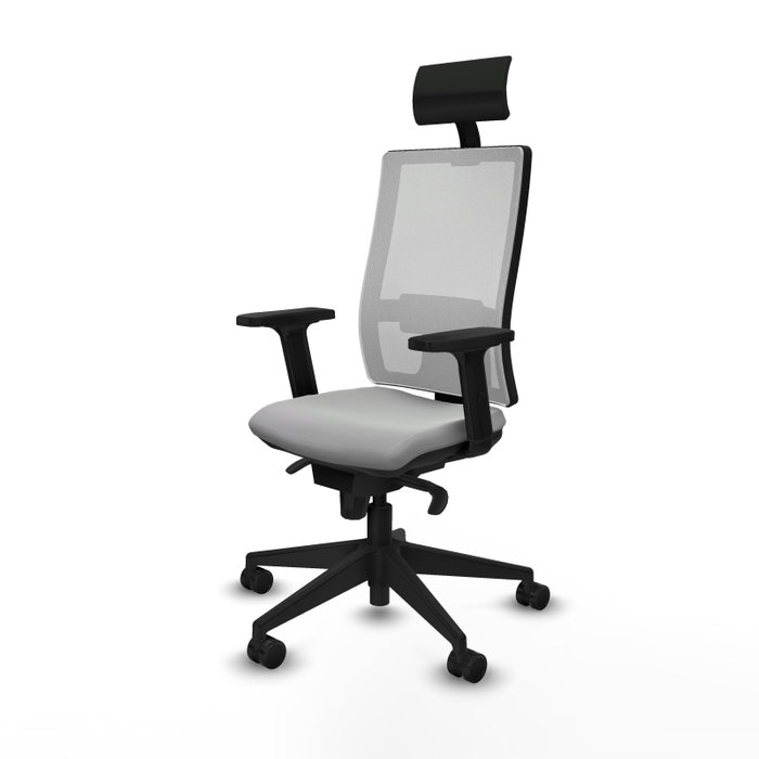 PIQUERAS Y CRESPO Silla de oficina Horna Gris claro y Blanco PIQUERAS Y CRESPO Silla de oficina Horna Gris claro y Blanco
