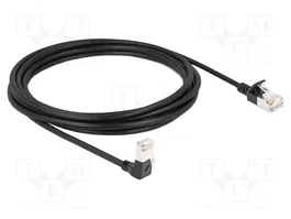 DeLOCK Cable de red RJ45 Cat.6a S/FTP Slim 3 m Negro
