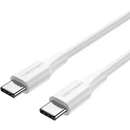 Vention Cable USB 2.0 Tipo-C a Tipo-C 2m Blanco, 60W 3A, Transferencia hasta 480Mbps