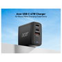 Acer Cargador 67W GaN con 2x USB-C y 1x USB-A, Negro