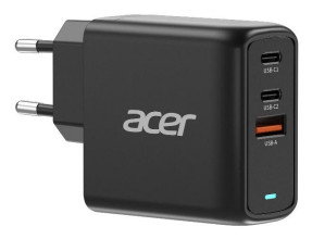 Acer Cargador 67W GaN con 2x USB-C y 1x USB-A, Negro Acer Cargador 67W GaN con 2x USB-C y 1x USB-A, Negro