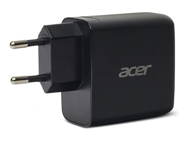 Acer Cargador GaN de 67W con 2 puertos USB-C y 1 USB-A, Negro Acer Cargador GaN de 67W con 2 puertos USB-C y 1 USB-A, Negro