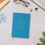 Finocam Agenda Anual 2026 Flexi Lisa Azul