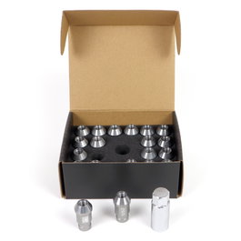 Omp Tuercas de Rueda M12x1.25 Llave 19mm Largo 40mm Aluminio 7075 Gris Juego 20uds OMPS09911204