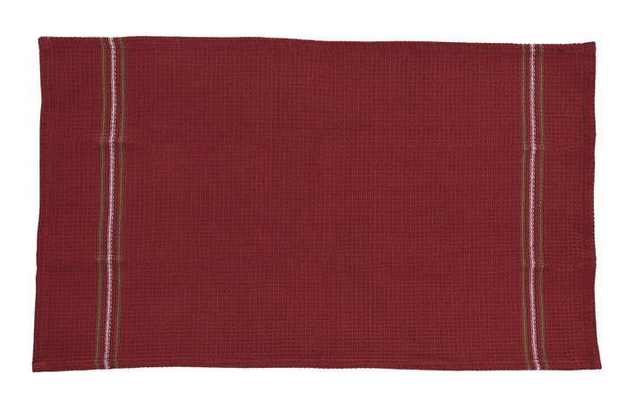 DKD Home Decor Paño Navidad Alpina Verde Rojo Algodón 0.2 x 40 x 60 cm Set 3 Piezas