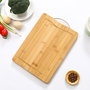 Quttin Tabla Cortar Bambú y Metal 34 x 24 x 1.5 cm (12 Unidades)