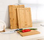 Quttin Tabla Cortar Bambú y Metal 34 x 24 x 1.5 cm (12 Unidades)