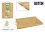 Quttin Tabla Cortar Bambú y Metal 34 x 24 x 1.5 cm (12 Unidades)
