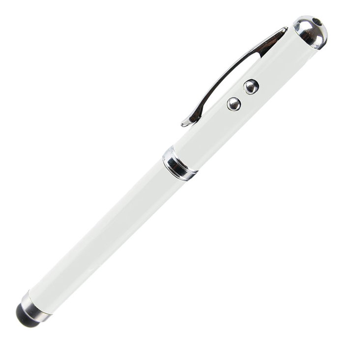 Be Mix Lápiz Táctil con Láser y Led Bolígrafo 4 en 1, Colores Surtidos, 13.5 cm