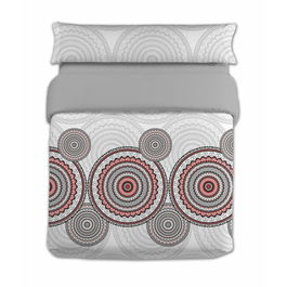 Juego de funda nórdica Hosteline ZARCO Gris Cama de 90 2 Piezas