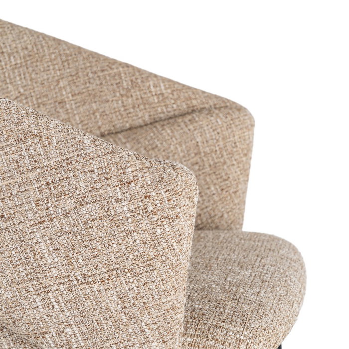 Silla Brazos Taupe Tejido-Metal 59 X 61 X 82 cm (Set de 2) Silla Brazos Taupe Tejido-Metal 59 X 61 X 82 cm (Set de 2)