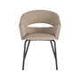 Silla Brazos Taupe Tejido-Metal 59 X 61 X 82 cm (Set de 2)