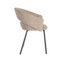 Silla Brazos Taupe Tejido-Metal 59 X 61 X 82 cm (Set de 2)