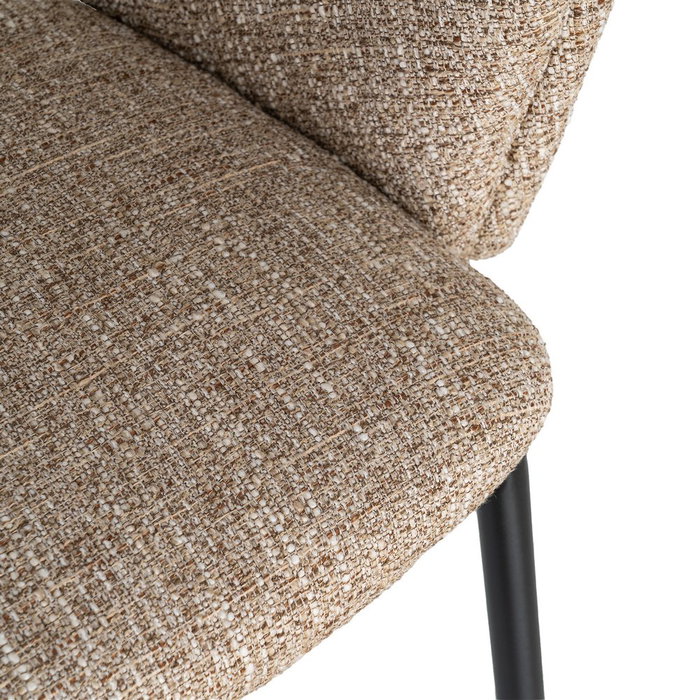 Silla Brazos Taupe Tejido-Metal 59 X 61 X 82 cm (Set de 2) Silla Brazos Taupe Tejido-Metal 59 X 61 X 82 cm (Set de 2)