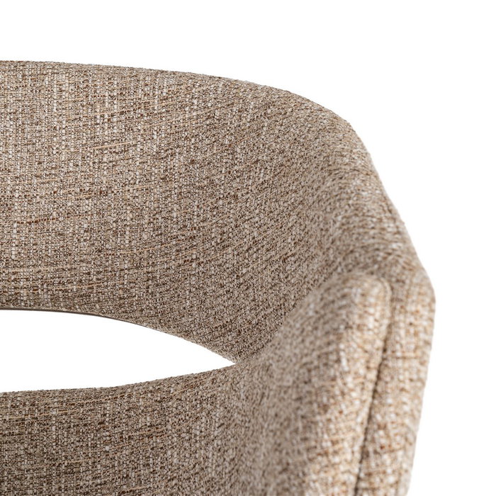 Silla Brazos Taupe Tejido-Metal 59 X 61 X 82 cm (Set de 2) Silla Brazos Taupe Tejido-Metal 59 X 61 X 82 cm (Set de 2)