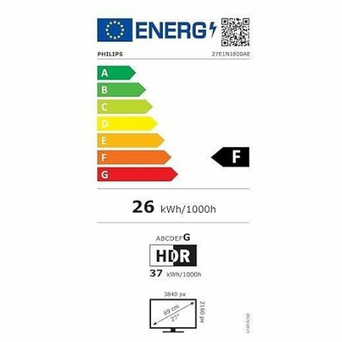 Philips 27E1N1800AE 27'' Monitor 4K UHD IPS Negro Philips 27E1N1800AE 27'' Monitor 4K UHD IPS Negro