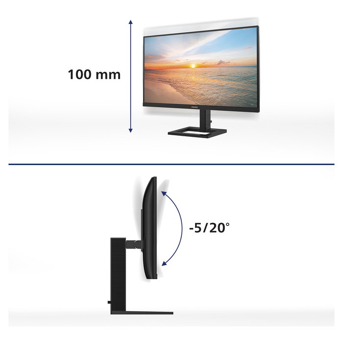 Philips Monitor 27E1N1800AE 27" 4K IPS 3840x2160 4ms 60Hz Negro Philips Monitor 27E1N1800AE 27" 4K IPS 3840x2160 4ms 60Hz Negro