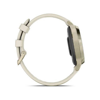 Garmin Lily 2 Active - Smartwatch Deportivo Femenino con GPS, Pantalla Táctil, Beige Lunar Gold, 38 mm, Correa de Silicona