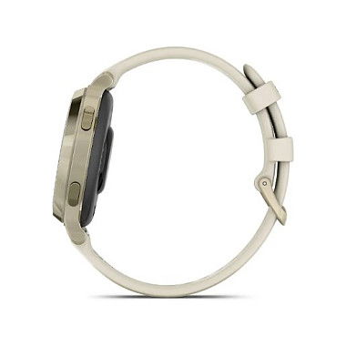 Garmin Lily 2 Active - Smartwatch Deportivo Femenino con GPS, Pantalla Táctil, Beige Lunar Gold, 38 mm, Correa de Silicona