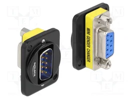 DeLOCK Módulo Keystone DB9 macho a DB9 hembra 86704
