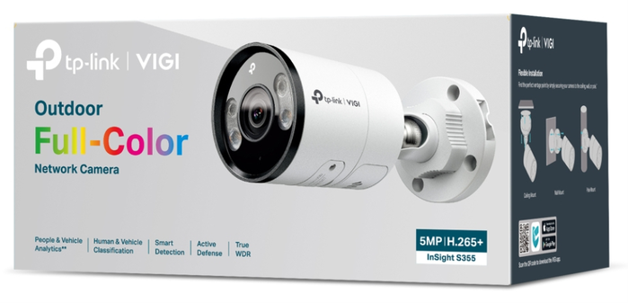 TP-Link VIGI InSight S355 5MP Cámara de Seguridad IP Bala Exterior Blanco
