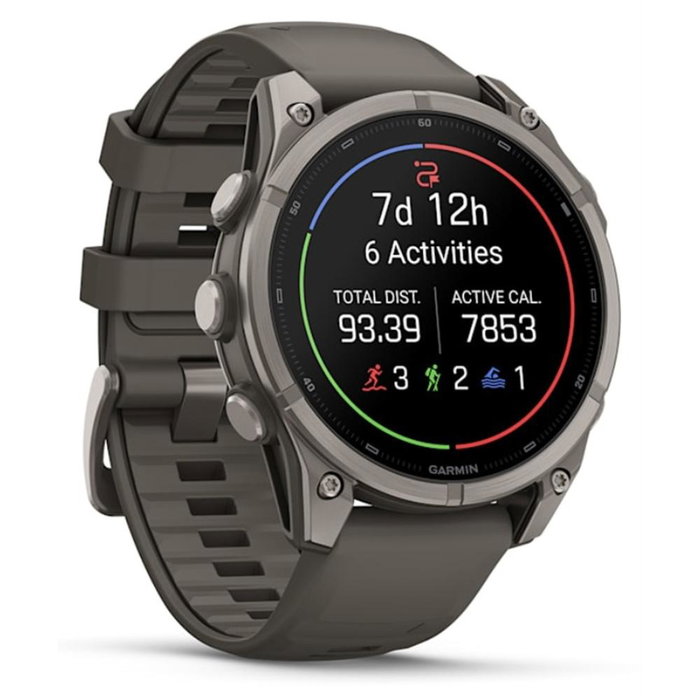 Garmin fenix 9 47 mm AMOLED Titanio y Gris Garmin fenix 9 47 mm AMOLED Titanio y Gris