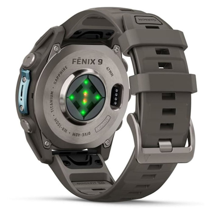 Garmin fenix 9 47 mm AMOLED Titanio y Gris Garmin fenix 9 47 mm AMOLED Titanio y Gris