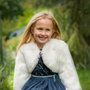 Liragram Vestido Disney Torerita Blanca con Pelito y Enganche Lazo - Azul (3-4 Años) de Modelos Surtidos