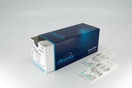 Atramat Seda 0 Aguja Triangular 1-2 26 mm H75 cm Negro 12 Unidades