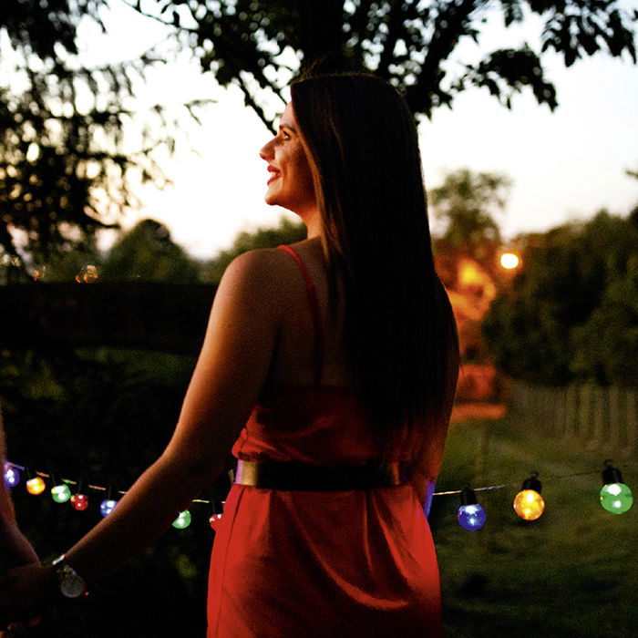 Home Deco Factory Guirnalda Exterior 10 LED Colo