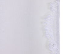 DKD Home Decor Cortina Boho Blanco 260 x 140 cm (2 Unidades) Poliester con 8 Anillas